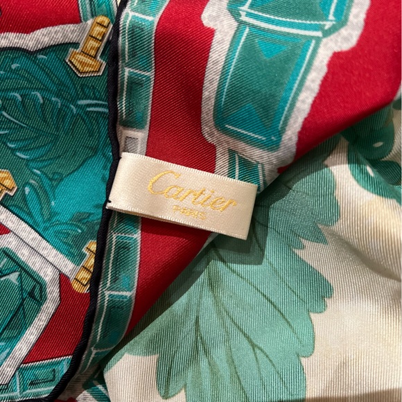 Vintage Cartier 100% Silk Scarf - Picture 5 of 7